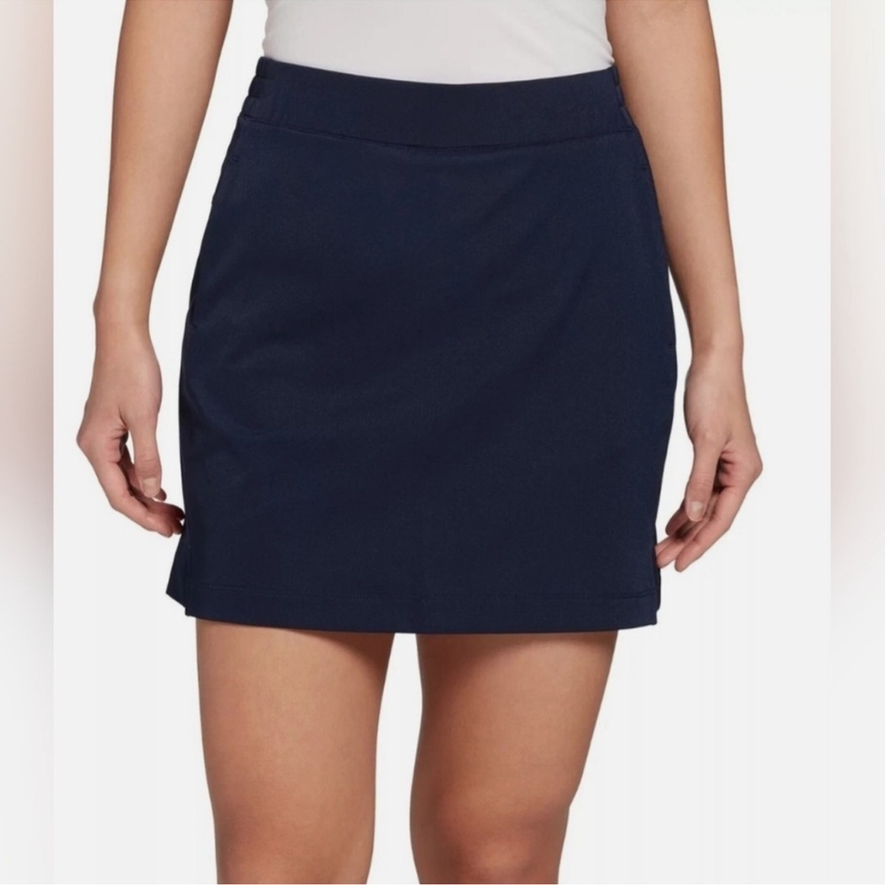 Lady Hagen Women's 16” Perforated Golf Skort In Dark Navy Size Xl